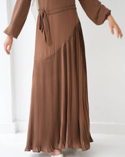 Pleated Chiffon Dress