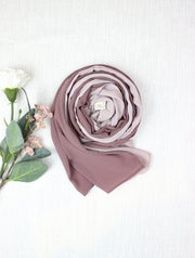 Dusty Mauve X Light Mink Scarf