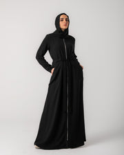 Zipper Pockets Abaya