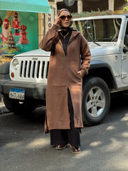 Pullover Long Wool Jacket