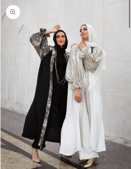 Silver Elegance Kaftan