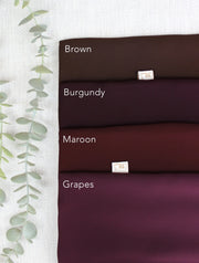 Maroon Chiffon Scarf