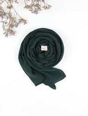 Forest Green Chiffon Scarf