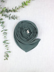 Green Smoke Chiffon Scarf