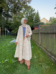 Embroidered Long Coat