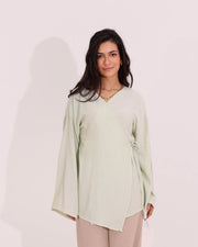 Soft Wrap Blouse