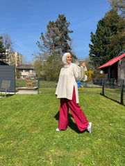 Straight Leg Linen Pants