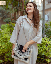 Elegance Linen Clutch