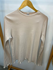 Long Sleeves Cotton Rib Top