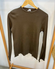 Long Sleeves Cotton Rib Top