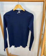 Long Sleeves Cotton Rib Top