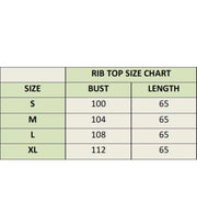 Long Sleeves Cotton Rib Top