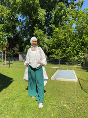 Straight Leg Linen Pants