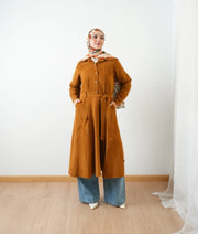 Suede Shirt Dress