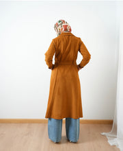 Suede Shirt Dress