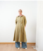 Suede Shirt Dress
