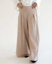 Suede Wide Pants
