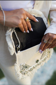 Mini Linen Clutch