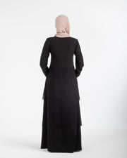 Layered Chiffon Abaya