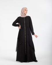 Layered Chiffon Abaya