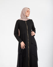 Layered Chiffon Abaya