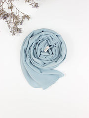 Pastel Blue Chiffon Scarf