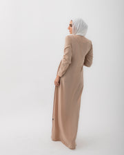 Long Sleeves Pleated Dress