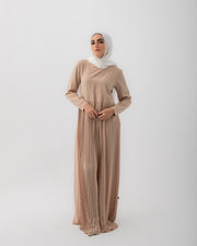 Long Sleeves Pleated Dress