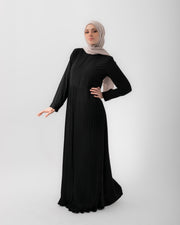 Long Sleeves Pleated Dress