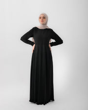 Long Sleeves Pleated Dress