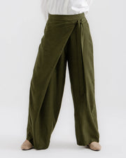 Linen Wrap Pants