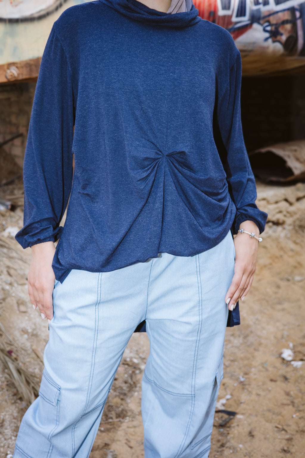 Wrap Drapee Top BeTrue Shop