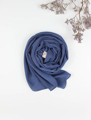 Teal Blue Chiffon Scarf