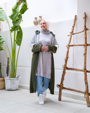 Hooded Wool Cardigan