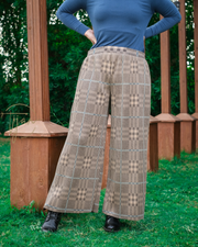 Pleated Check Pants