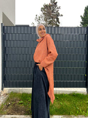 Plain Wide Leg Denim Pants