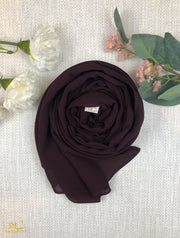 Burgundy Chiffon Scarf