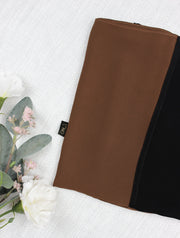 Caramel X Black Scarf