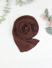 Chocolate Chiffon Scarf