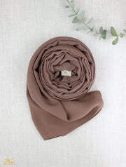 Cocoa Chiffon Scarf