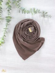 Coffee Chiffon Scarf