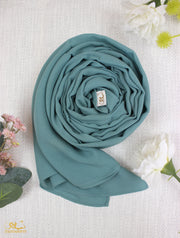 Dark Mint Chiffon Scarf