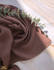 Cocoa Chiffon Scarf
