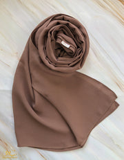 Cocoa Chiffon Scarf