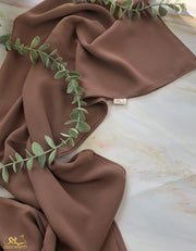 Cocoa Chiffon Scarf