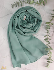 Dusty Mint Chiffon Scarf