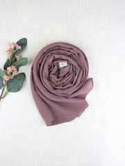 Dusty Mauve Chiffon Scarf