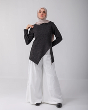 Asymmetric Zipper Pullover