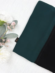 Hunter Green X Black Scarf