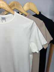 Short Sleeve Cotton Rib Top